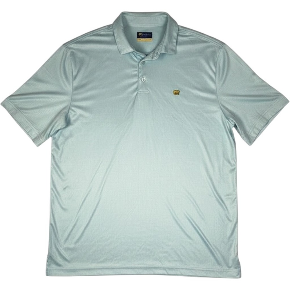 Jack Nicklaus Mint Check Golf Polo Large Country Club Core